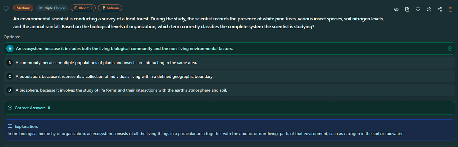 Biology - Ecosystem vs community - classifying a field study